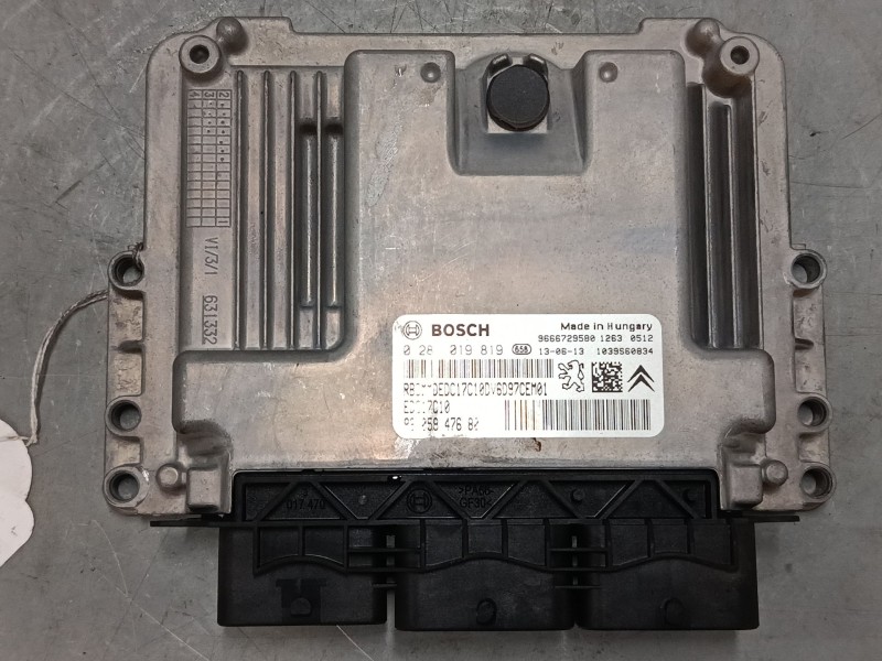 Recambio de centralita motor uce para citroën ds4 (nx_) 1.6 hdi 90 referencia OEM IAM 9666729580 0281019819 9805947680