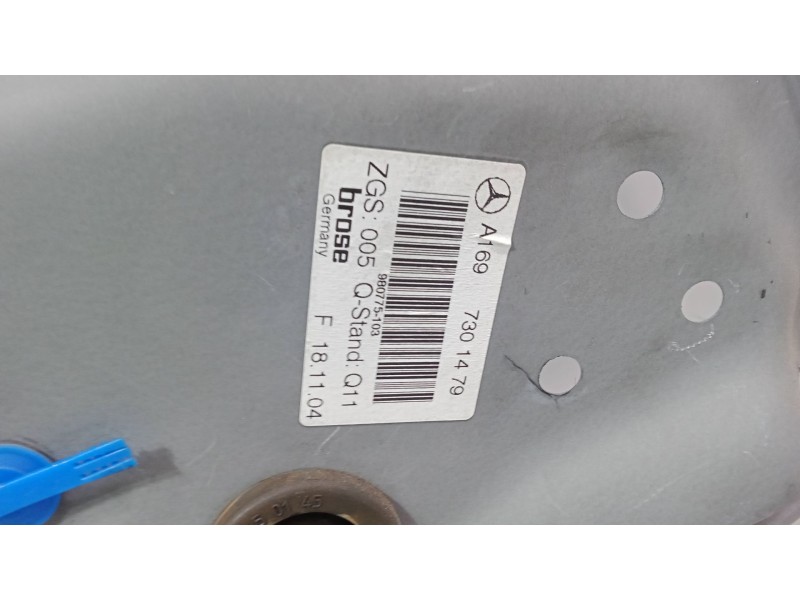 Recambio de elevalunas electrico trasero derecho para mercedes-benz clase a (w169) a 170 (169.032, 169.332) referencia OEM IAM A