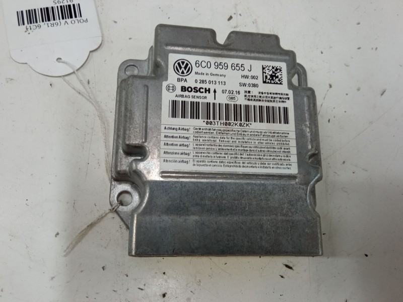 Recambio de centralita airbag para volkswagen polo v (6r1, 6c1) 1.0 referencia OEM IAM 6C0959655J  