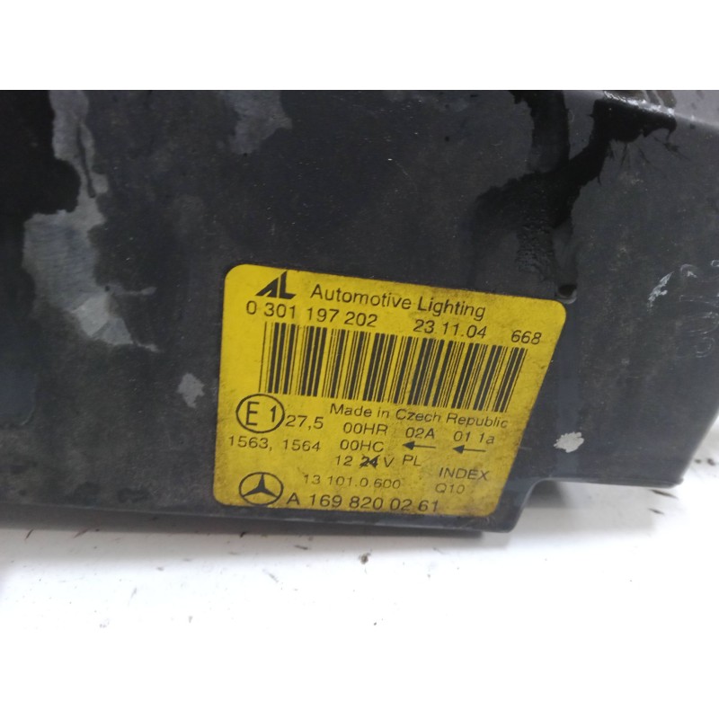 Recambio de faro derecho para mercedes-benz clase a (w169) a 170 (169.032, 169.332) referencia OEM IAM A1698200261  