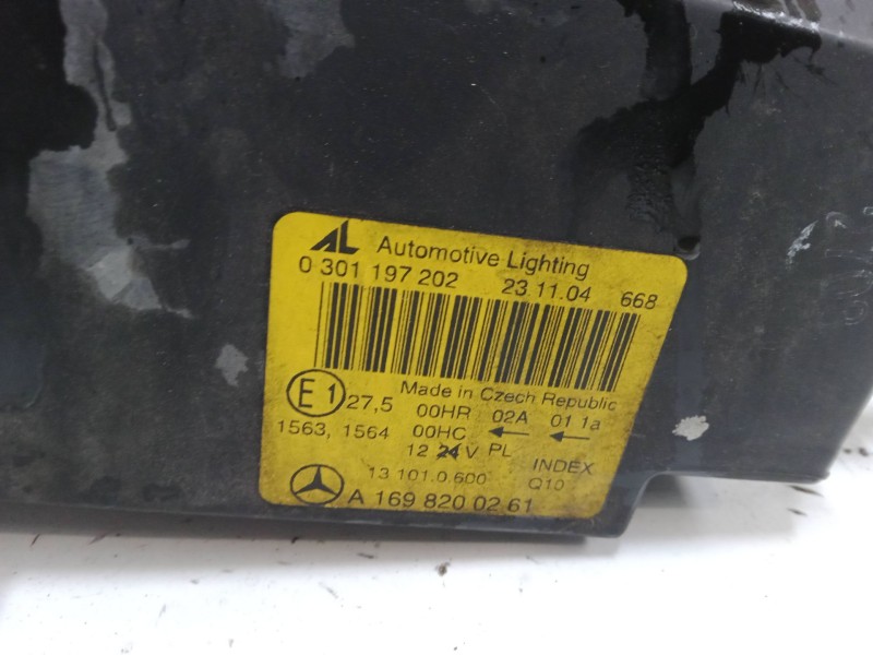 Recambio de faro derecho para mercedes-benz clase a (w169) a 170 (169.032, 169.332) referencia OEM IAM A1698200261  