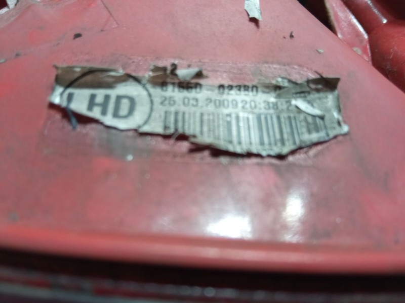 Recambio de piloto trasero izquierdo para toyota auris (_e15_) 1.4 d-4d (nde150_) referencia OEM IAM   