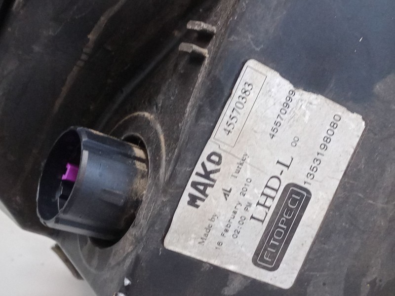 Recambio de faro izquierdo para peugeot bipper tepee 1.4 hdi referencia OEM IAM 45570383  