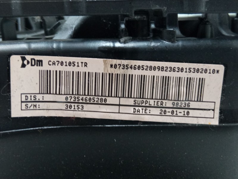 Recambio de airbag volante para peugeot bipper tepee 1.4 hdi referencia OEM IAM 7354605280  07354605280