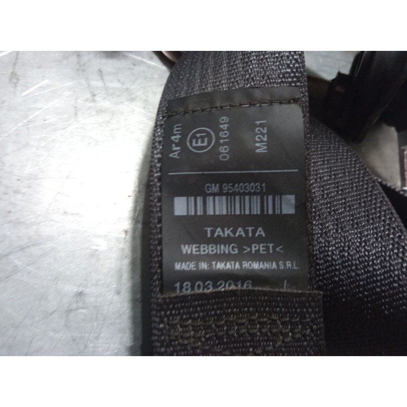 Recambio de cinturon seguridad trasero izquierdo para opel mokka / mokka x (j13) 1.6 cdti (_76) referencia OEM IAM 95403031  
