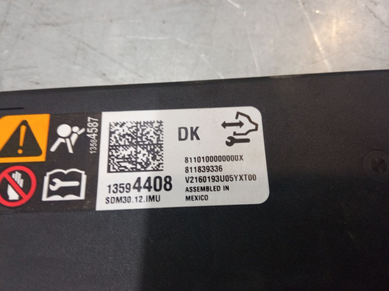 Recambio de centralita airbag para opel mokka / mokka x (j13) 1.6 cdti (_76) referencia OEM IAM 13594408  