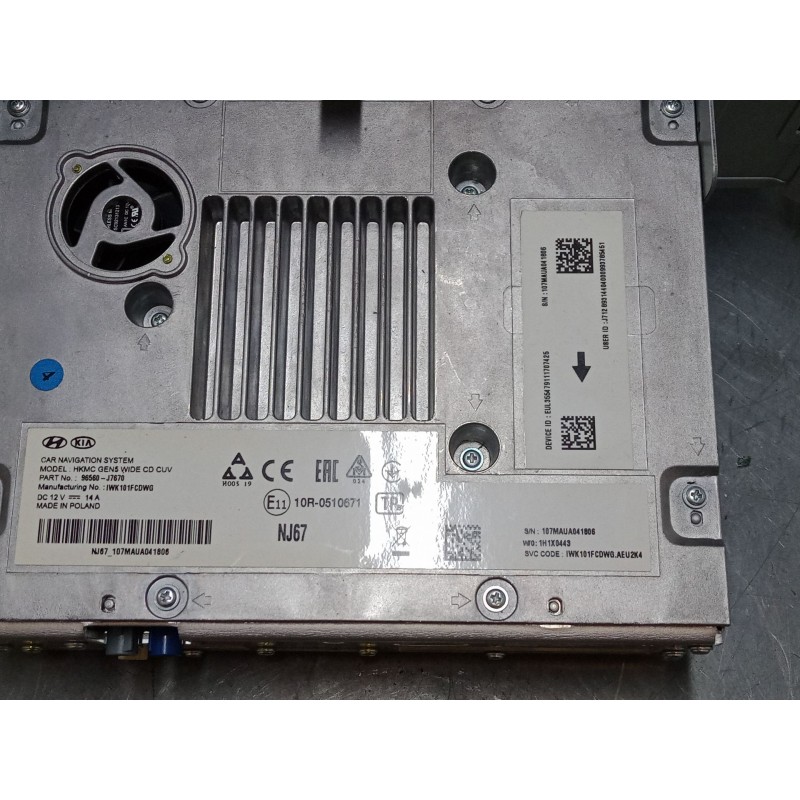 Recambio de pantalla multifuncion para kia ceed tourer (cd) 1.6 crdi 136 referencia OEM IAM 96560J670  