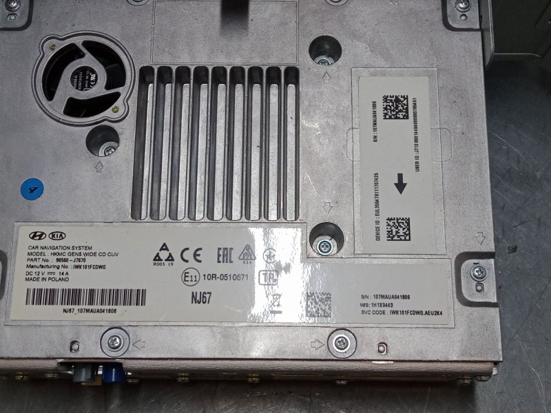 Recambio de pantalla multifuncion para kia ceed tourer (cd) 1.6 crdi 136 referencia OEM IAM 96560J670  