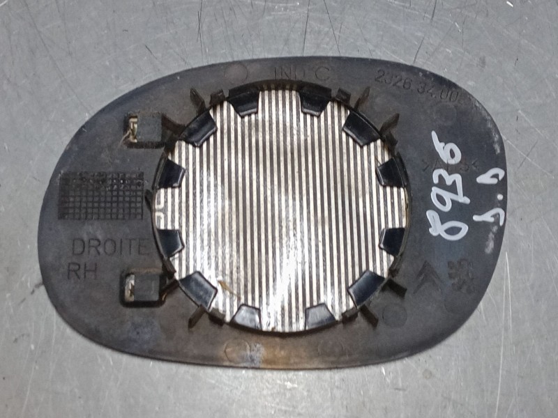 Recambio de cristal retrovisor derecho para peugeot 206 hatchback (2a/c) 1.4 hdi eco 70 referencia OEM IAM   