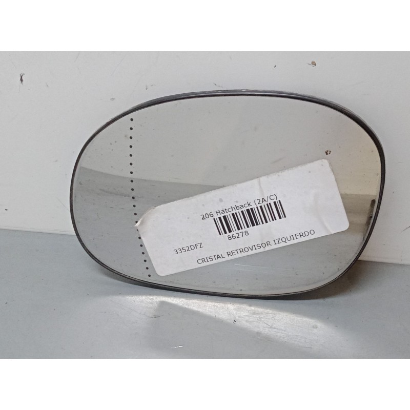 Recambio de cristal retrovisor izquierdo para peugeot 206 hatchback (2a/c) 1.4 hdi eco 70 referencia OEM IAM   