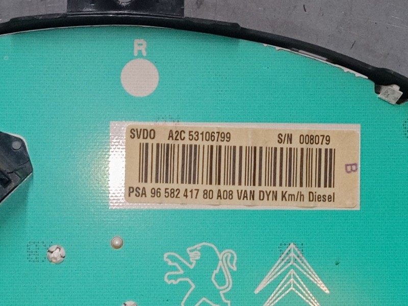 Recambio de cuadro instrumentos para peugeot 1007 (km_) 1.4 hdi referencia OEM IAM 96582417  