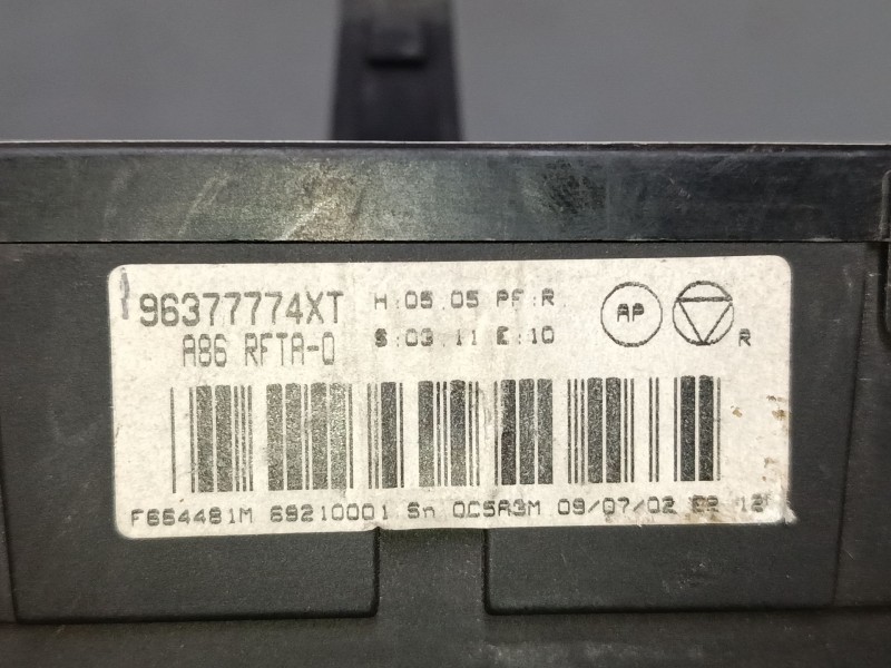 Recambio de mando climatizador para citroën c3 pluriel (hb_) 1.6 referencia OEM IAM 96377774XT  