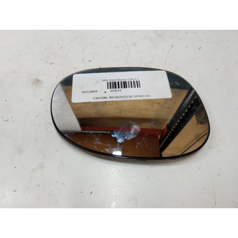 Recambio de cristal retrovisor derecho para peugeot 206 hatchback (2a/c) 2.0 hdi 90 referencia OEM IAM   