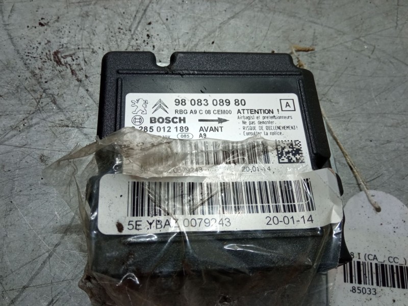Recambio de centralita airbag para peugeot 208 i (ca_, cc_) 1.2 vti 82 referencia OEM IAM 9808308980  
