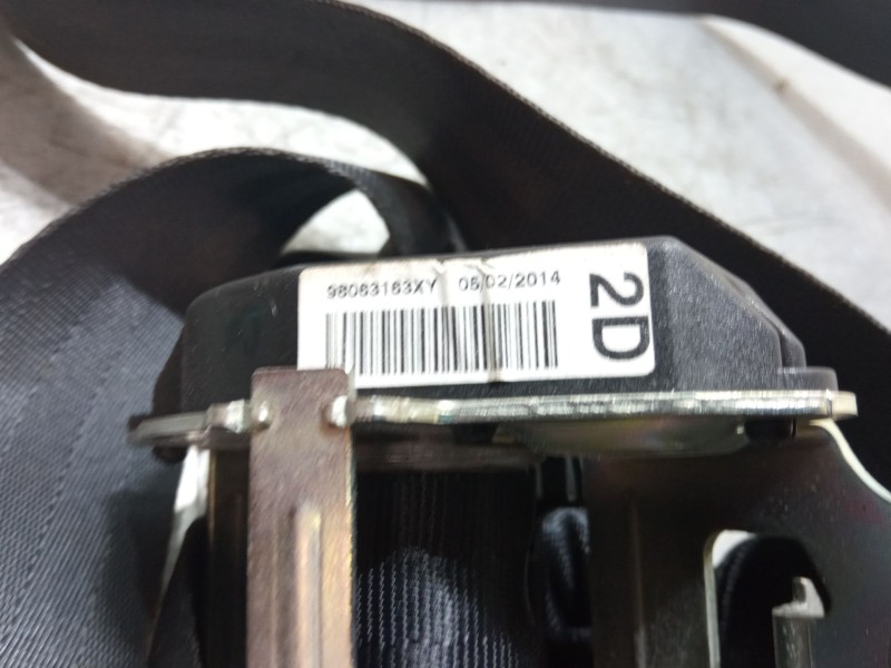 Recambio de cinturon seguridad trasero derecho para peugeot 208 i (ca_, cc_) 1.2 vti 82 referencia OEM IAM 98063163  