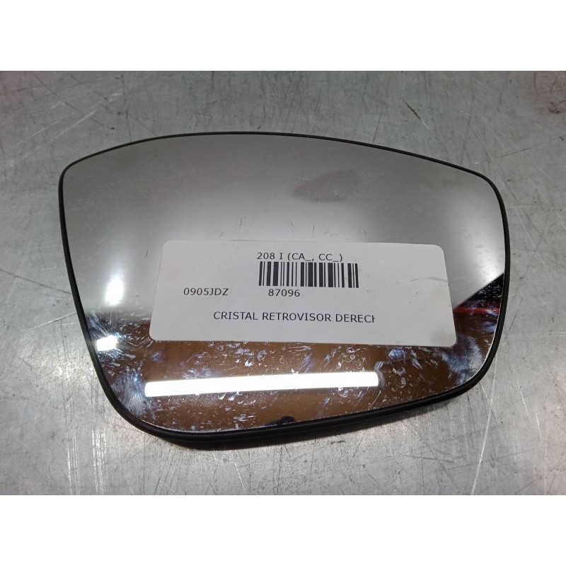 Recambio de cristal retrovisor derecho para peugeot 208 i (ca_, cc_) 1.2 vti 82 referencia OEM IAM   