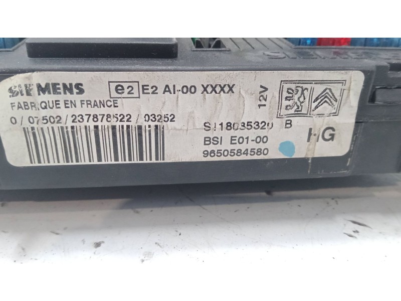 Recambio de bsi para peugeot 206 sw (2e/k) 1.4 hdi referencia OEM IAM 9650584580  
