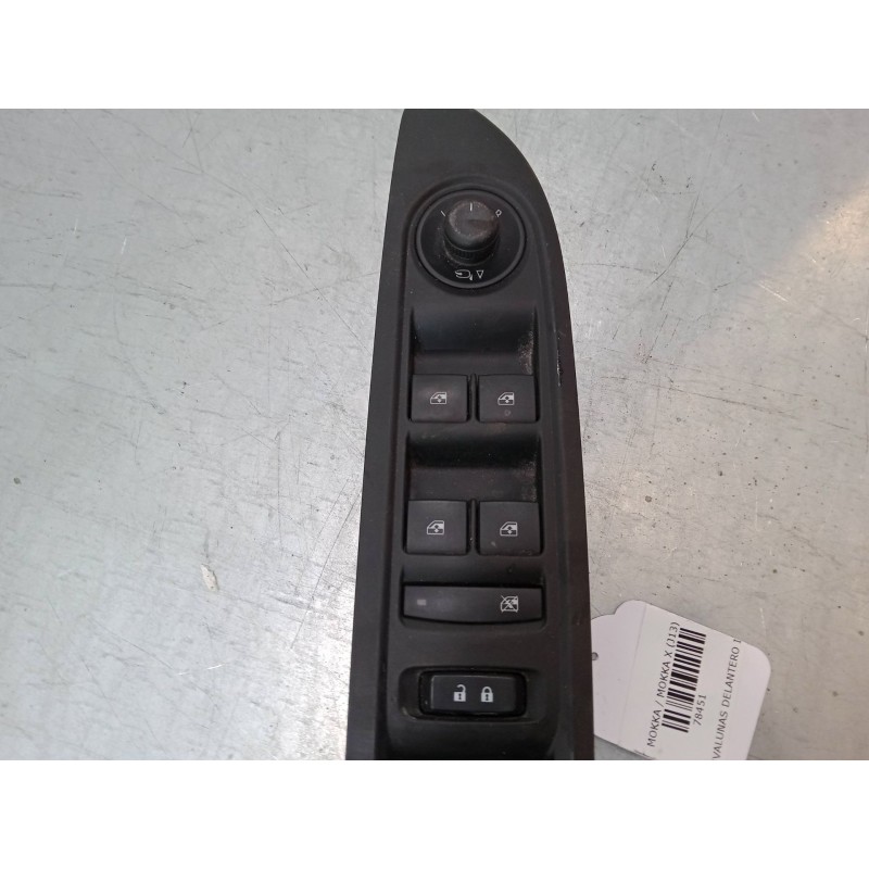Recambio de mando elevalunas delantero izquierdo para opel mokka / mokka x (j13) 1.6 cdti (_76) referencia OEM IAM 95025518-600R
