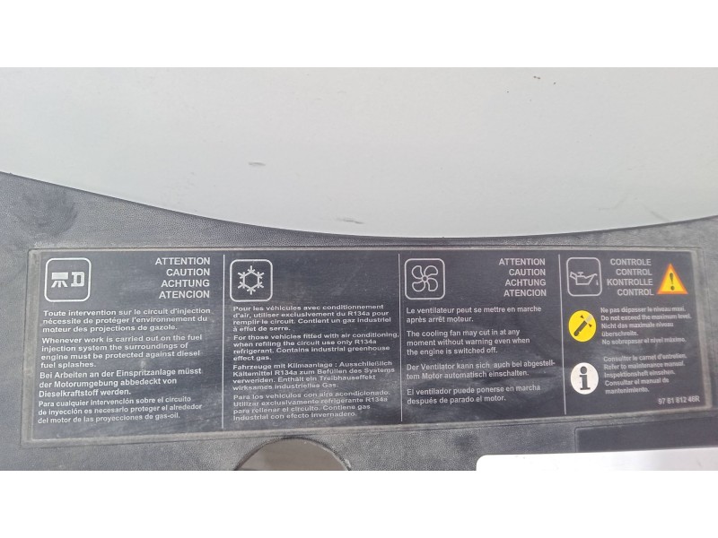 Recambio de rejillas capo para dacia sandero ii 1.5 dci referencia OEM IAM   