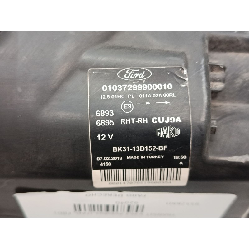 Recambio de faro derecho para ford transit v363 autobús (fad, fbd) 2.2 tdci rwd referencia OEM IAM BK3113D152BF  