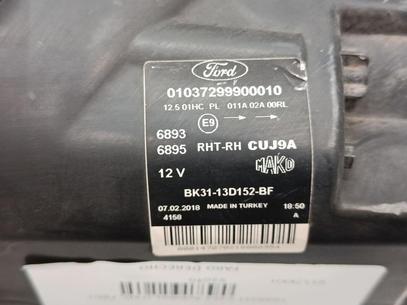 Recambio de faro derecho para ford transit v363 autobús (fad, fbd) 2.2 tdci rwd referencia OEM IAM BK3113D152BF  