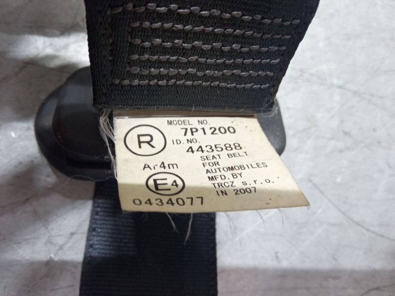 Recambio de cinturon seguridad trasero derecho para peugeot 107 (pm_, pn_) 1.0 referencia OEM IAM 7P1200  