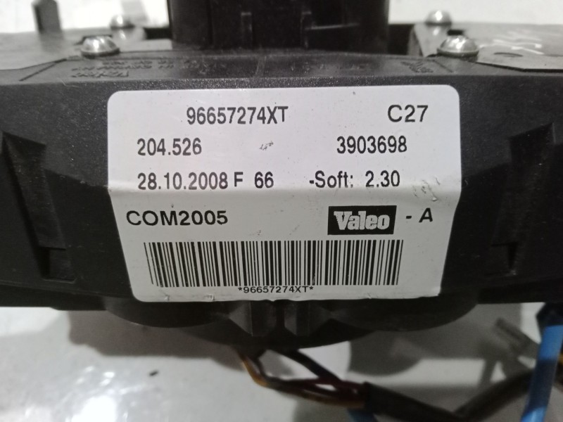 Recambio de mando luces para peugeot 207 sw (wk_) 1.4 16v referencia OEM IAM 96657274XT 204526 COM2005