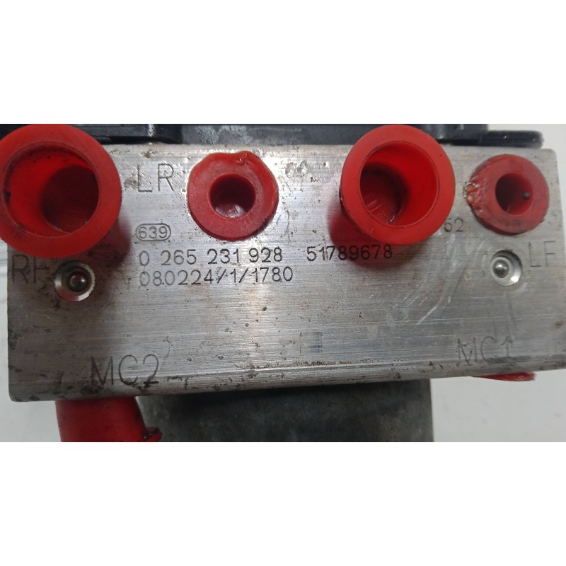 Recambio de abs para fiat bravo ii (198_) 1.9 d multijet (198axb1a) referencia OEM IAM 51789678 0265231928 0265800623 Recambio de abs para fiat bravo ii (198_) 1.9 d multijet (198axb1a) referencia OEM IAM 51789678 0265231928 0265800623