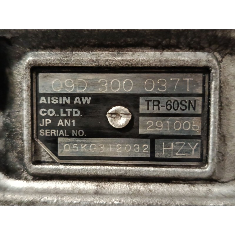 Recambio de caja de cambios automatica para volkswagen touareg (7la, 7l6, 7l7) 2.5 r5 tdi referencia OEM IAM NVG  0AD341012L