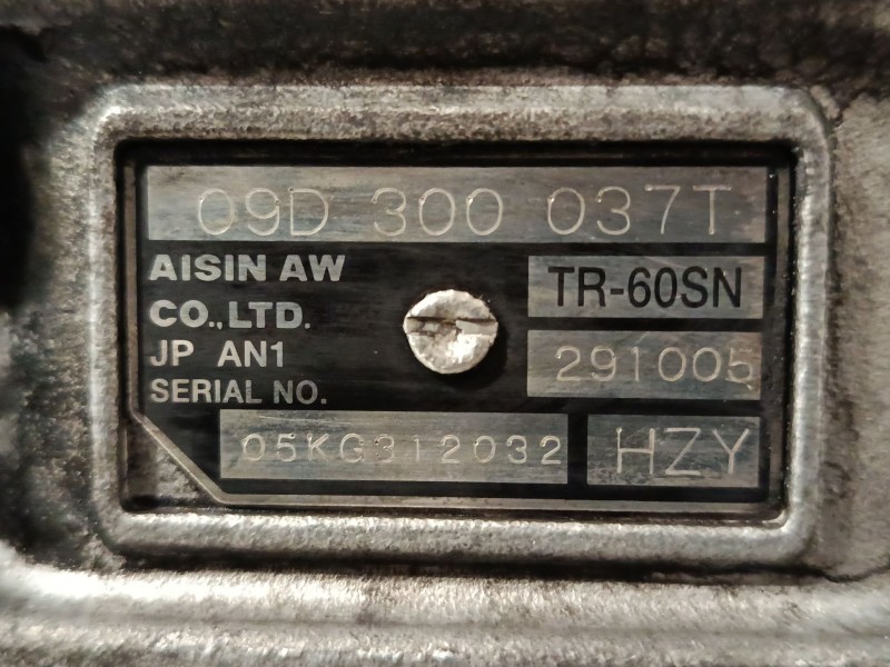 Recambio de caja de cambios automatica para volkswagen touareg (7la, 7l6, 7l7) 2.5 r5 tdi referencia OEM IAM NVG  0AD341012L