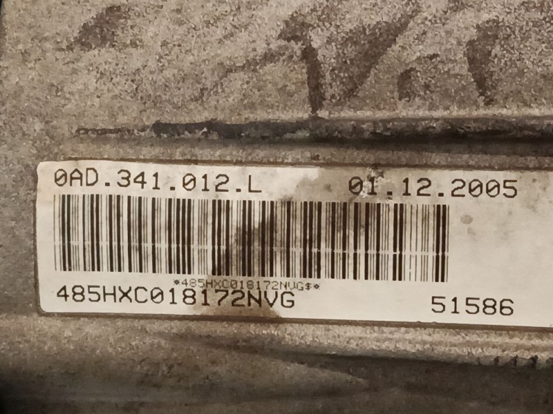 Recambio de caja de cambios automatica para volkswagen touareg (7la, 7l6, 7l7) 2.5 r5 tdi referencia OEM IAM NVG  0AD341012L