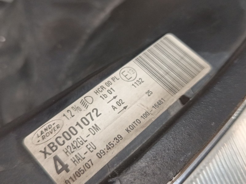 Recambio de faro izquierdo para land rover discovery iii (l319) 2.7 td 4x4 referencia OEM IAM XBC001072  