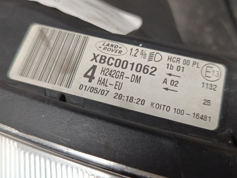 Recambio de faro derecho para land rover discovery iii (l319) 2.7 td 4x4 referencia OEM IAM XBC001062  