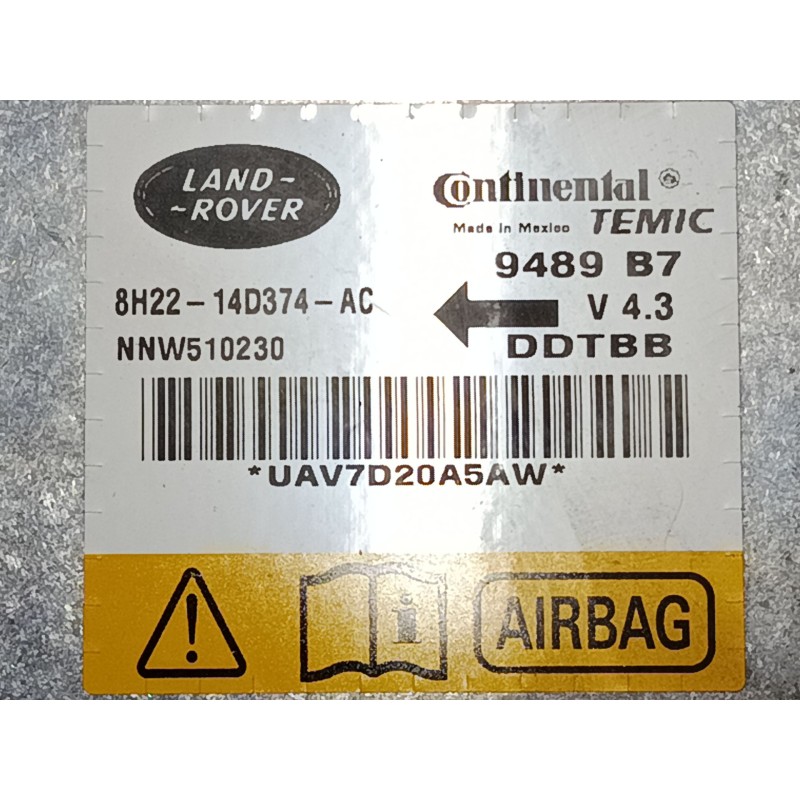 Recambio de centralita airbag para land rover discovery iii (l319) 2.7 td 4x4 referencia OEM IAM NNW510230  8H2214D374AC