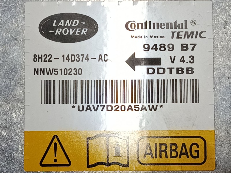 Recambio de centralita airbag para land rover discovery iii (l319) 2.7 td 4x4 referencia OEM IAM NNW510230  8H2214D374AC