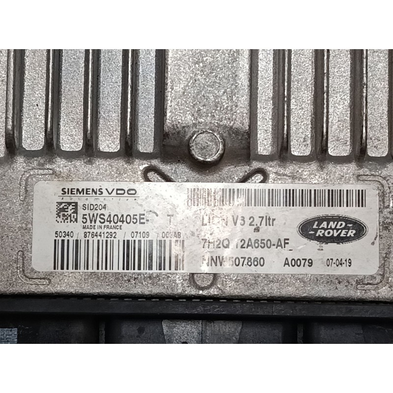 Recambio de centralita motor uce para land rover discovery iii (l319) 2.7 td 4x4 referencia OEM IAM 7H2Q12A650AF  