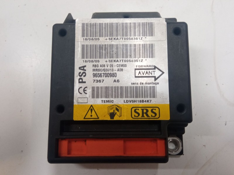 Recambio de centralita airbag para peugeot 1007 (km_) 1.4 hdi referencia OEM IAM 9656700980  