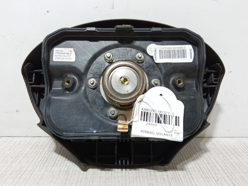 Recambio de airbag volante para renault kangoo (kc0/1_) d 65 1.9 (kc0e, kc02, kc0j, kc0n) referencia OEM IAM 7700429758D  