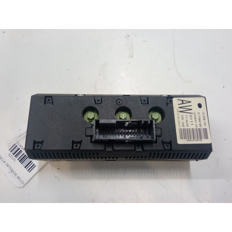 Recambio de pantalla interior reloj para opel corsa c (x01) 1.2 twinport (f08, f68) referencia OEM IAM 13208191  317099190