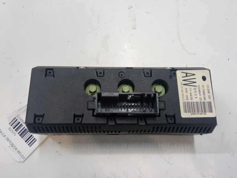 Recambio de pantalla interior reloj para opel corsa c (x01) 1.2 twinport (f08, f68) referencia OEM IAM 13208191  317099190