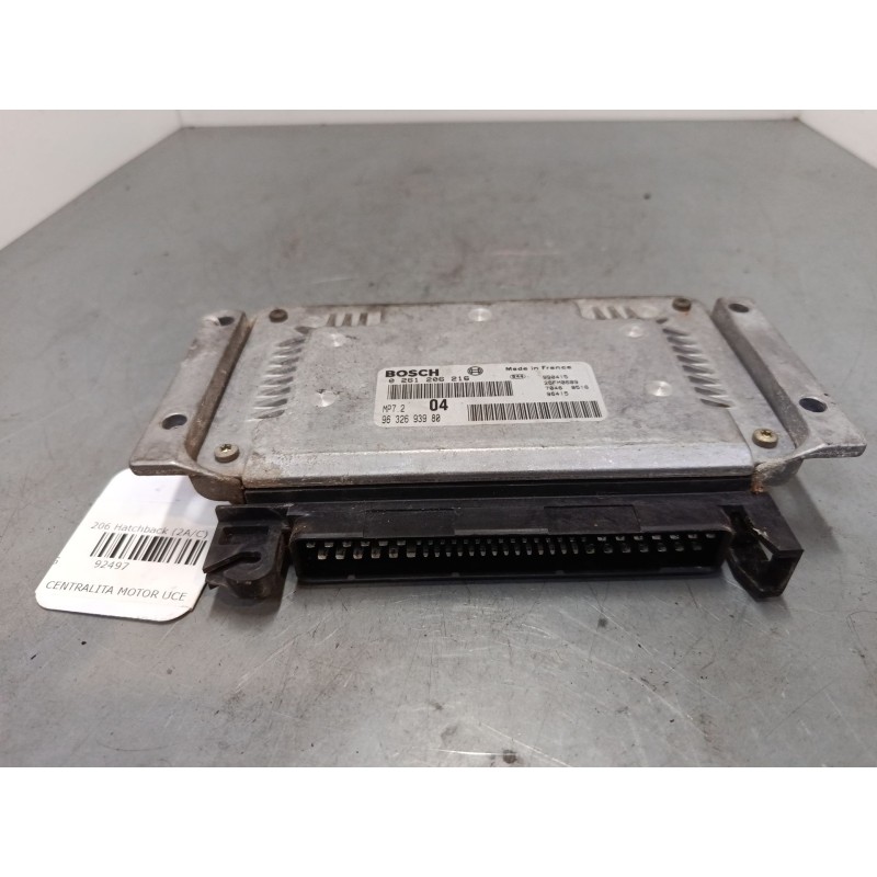 Recambio de centralita motor uce para peugeot 206 hatchback (2a/c) 1.6 i referencia OEM IAM 9632693980  0261206216
