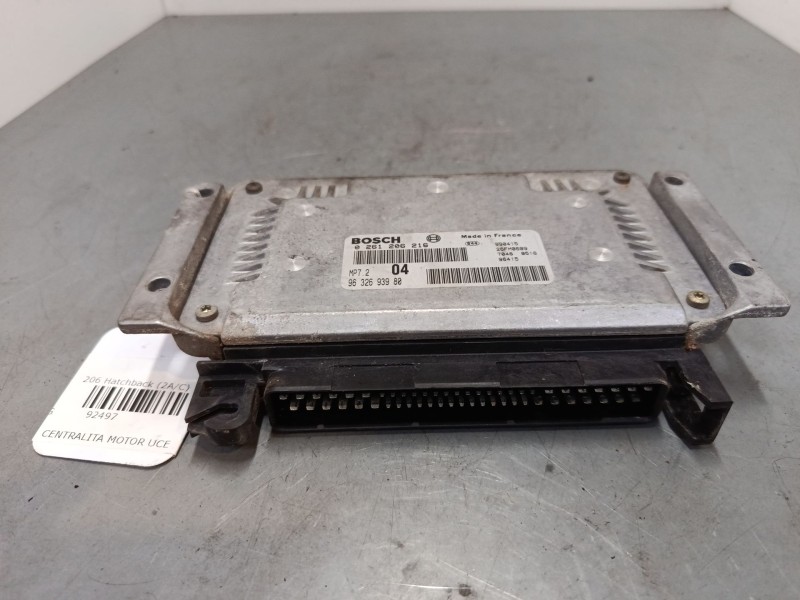 Recambio de centralita motor uce para peugeot 206 hatchback (2a/c) 1.6 i referencia OEM IAM 9632693980  0261206216