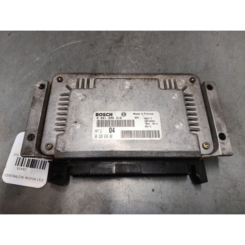 Recambio de centralita motor uce para peugeot 206 hatchback (2a/c) 1.6 i referencia OEM IAM 9632693980  0261206216