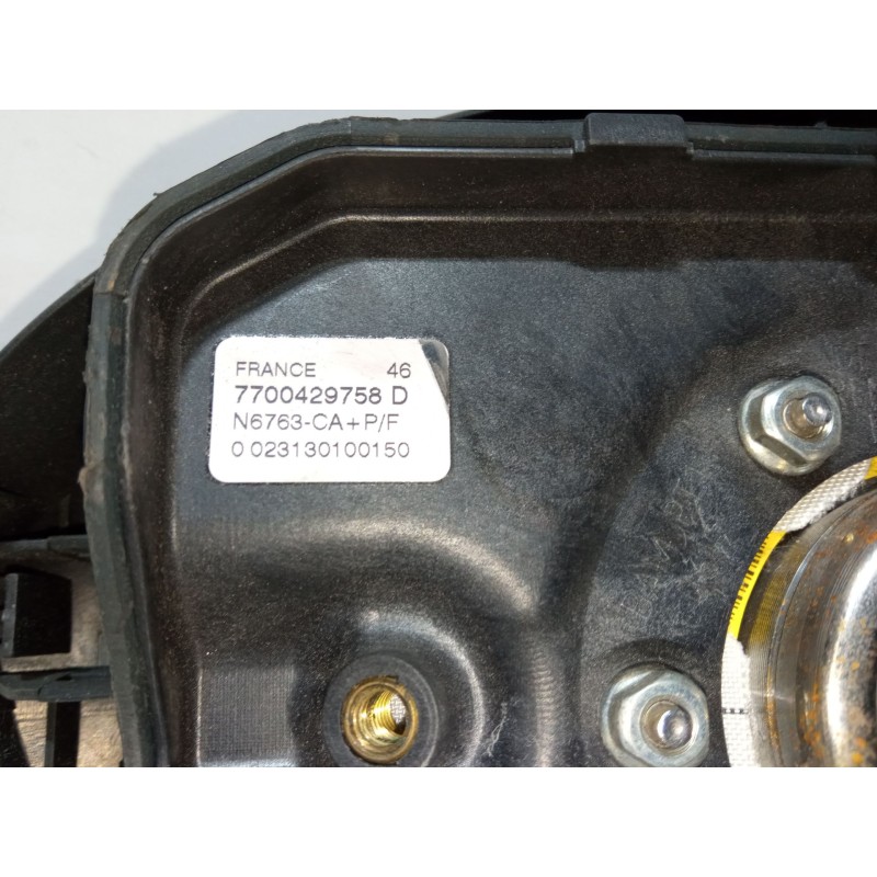 Recambio de airbag volante para renault kangoo (kc0/1_) d 65 1.9 (kc0e, kc02, kc0j, kc0n) referencia OEM IAM 7700429758D  