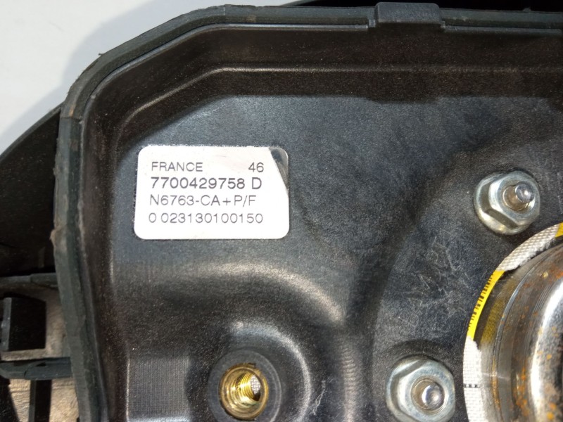 Recambio de airbag volante para renault kangoo (kc0/1_) d 65 1.9 (kc0e, kc02, kc0j, kc0n) referencia OEM IAM 7700429758D  