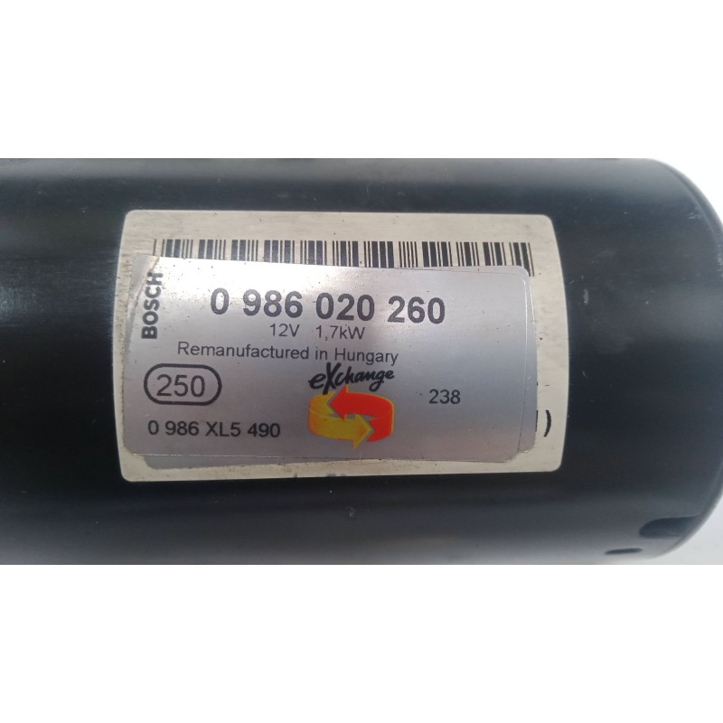 Recambio de motor arranque para volkswagen golf v (1k1) 2.0 tdi 16v referencia OEM IAM 0986020260  0986XL5490