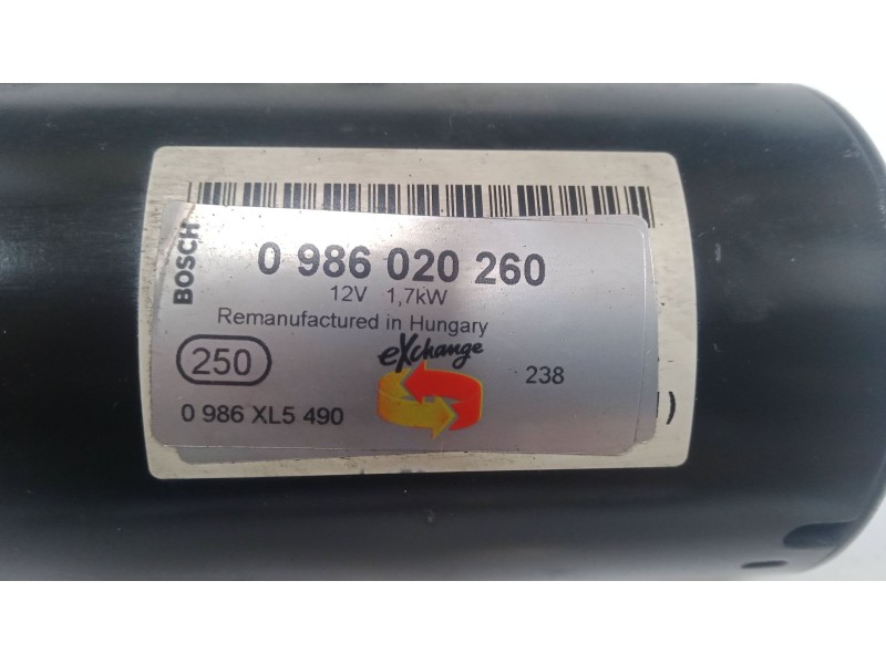 Recambio de motor arranque para volkswagen golf v (1k1) 2.0 tdi 16v referencia OEM IAM 0986020260  0986XL5490
