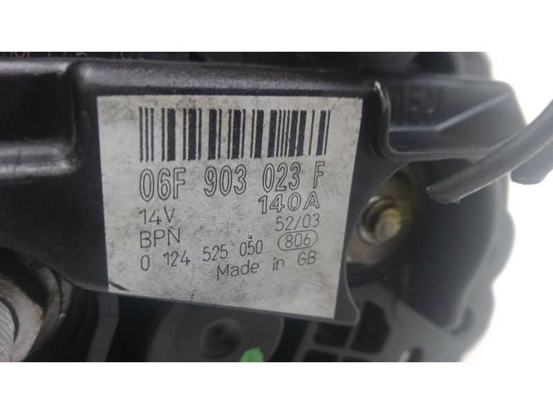 Recambio de alternador para volkswagen golf v (1k1) 2.0 tdi 16v referencia OEM IAM 06F903023F  0124525050