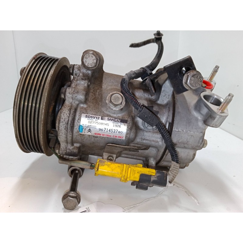 Recambio de compresor a/a para peugeot 206 hatchback (2a/c) 1.4 hdi eco 70 referencia OEM IAM 9671453780  SD6V121926