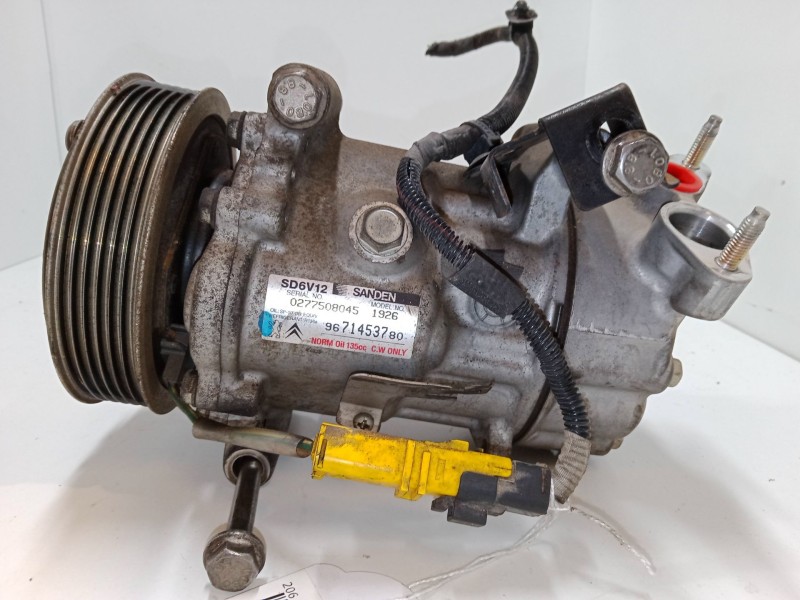 Recambio de compresor a/a para peugeot 206 hatchback (2a/c) 1.4 hdi eco 70 referencia OEM IAM 9671453780  SD6V121926